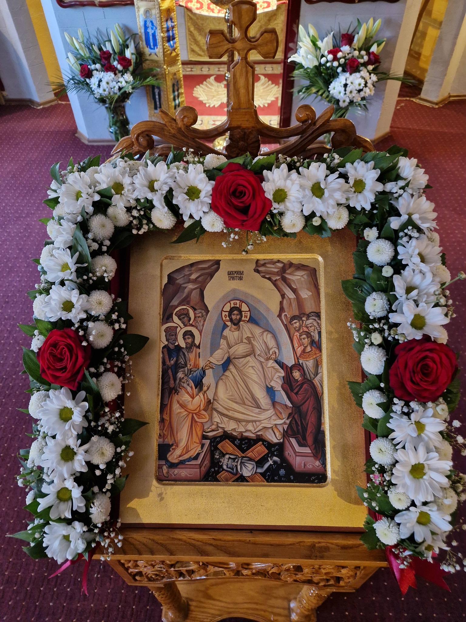 ПРАЗНИК ВАСКРСЕЊА ГОСПОДА ИСУСА ХРИСТА – ВАСКРС, У МАНАСТИРУ СВЕТЕ ТРОЈИЦЕ У ОЗЕРКОВИЋИМА